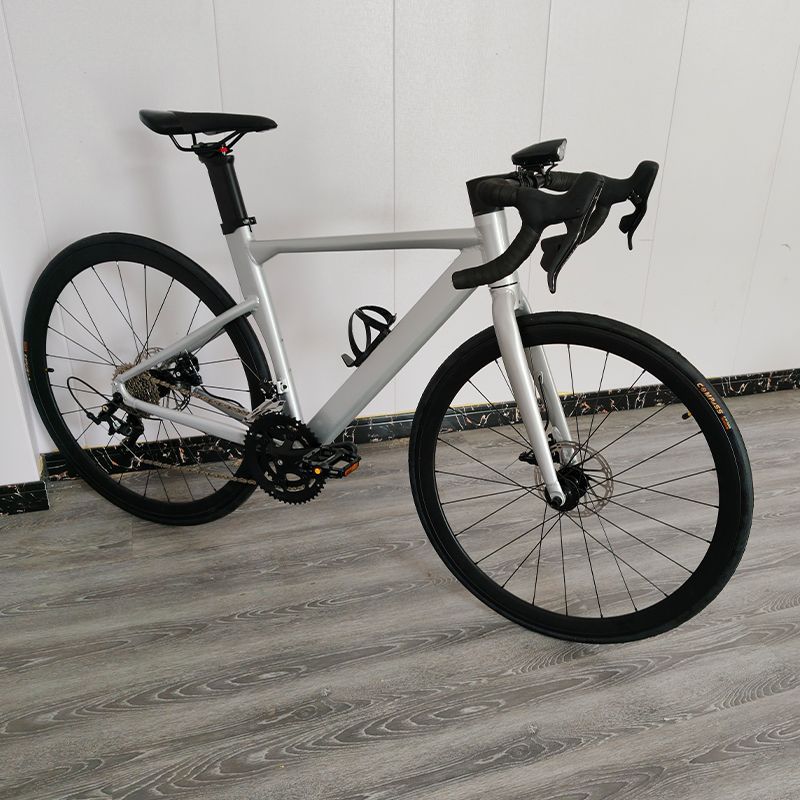 Road dual-disc brake shift bicycle integrated muscle-shaped handlebar aerodynamic frame racing bicycle R250105