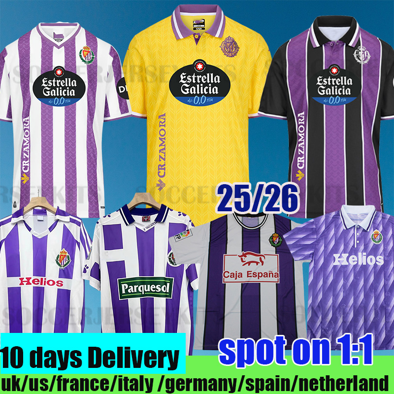 1983 1984 camisetas futbol Real Valladolid Retro Mens Soccer Jerseys 91 92 95 96 99 00 vintage Football Shirts camiseta real valladolid 24 25 MORO M SYLLA ANUAR JURIC