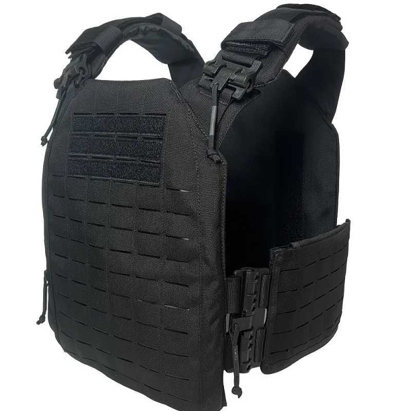 Tactical Vest Quick-Release 1000D Nylon Laser-Cut MOLLE System with 25x30cm Plate Pockets for Outdoor Airsoft Survival XJ251114