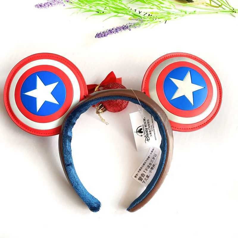Disney Cartoon Minnie Mouse Ears Headband Mermaid Princess Big Glitter Bow Ears COSTUME Headband Role Playing Plush Adult/Child Headband GiftXJ250504