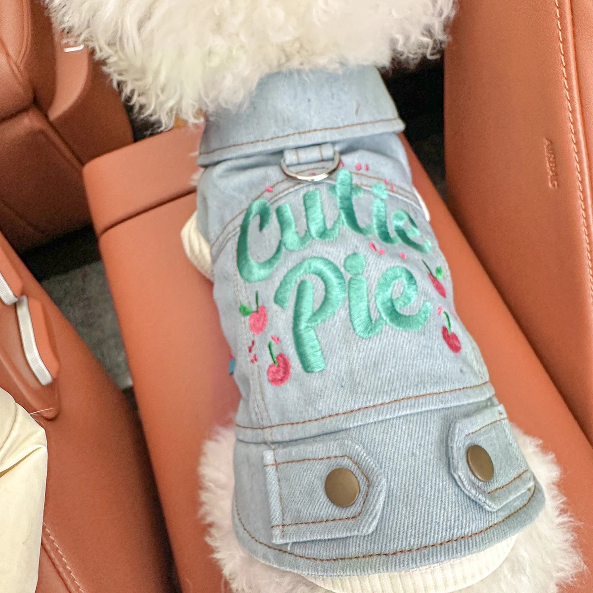 Sweetheart Pie Jacket Pet Clothes Dog Cat Anti-Hair Loss Summer Sleeveless Handsome Blue Traction Vest 250729