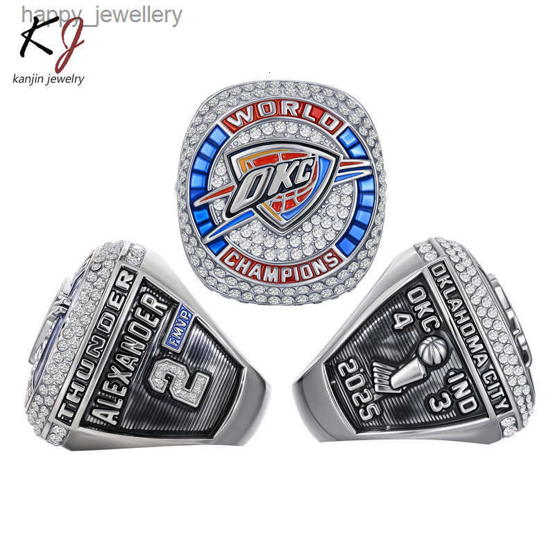 2025 Thunder Championship Ring Oklahoma Thunder MVP Basketball Ring T250731V0DL