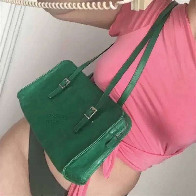 pa wl Single shoulder tote bag made of oil wax cowhide for women