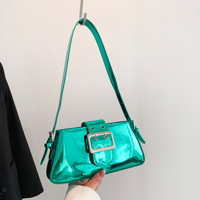 Patent Leather Texture Simple Underarm 2023 Summer New Trendy Versatile Handbag Casual Women's Bag ddmymoon