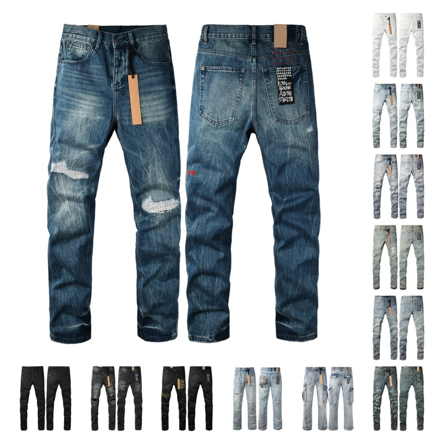 Designer Mens women ksubi jeans Brand Denim ksubis jeans High quality fashion men jeans designer pant distressed ripped biker black blue jean slim fit 28-40