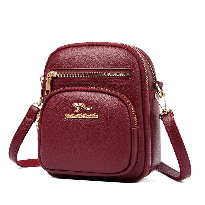 2025 Summer New Women's Bag Soft Leather Diagonal Cross Bag New Light Luxury Style Women's Shoulder Bag Fashion Women's Diagonal Cross 