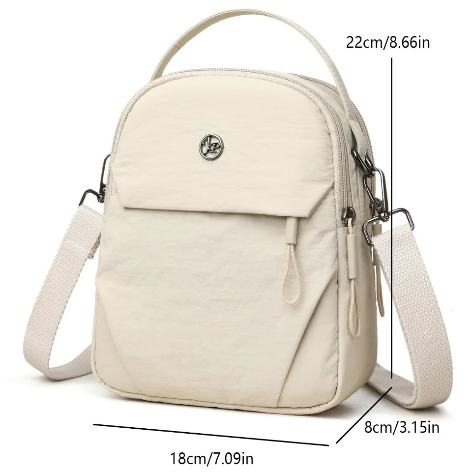 MultiLayer Shoulder Crossbody Bag for Women Solid Color MultiPocket Versatile Commuting Travel Shopping Mothers Gift Sac 250725