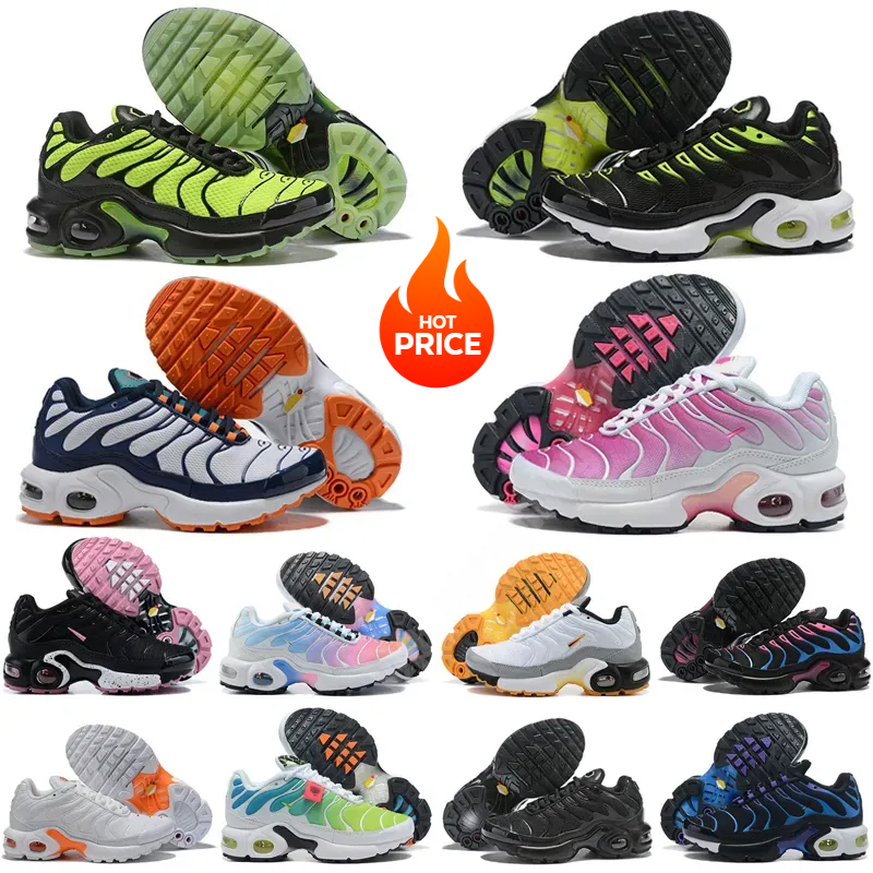 Free shipping Children's shoes TN Kids Running Shoes enfant Breathable Soft Sports Chaussures Boys Girls Tns Plus Sneakers Youth requin Trainers Children's shoes