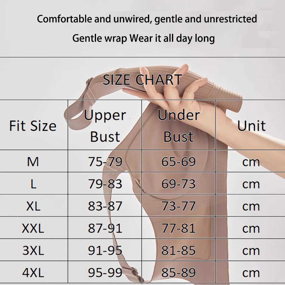 Plus Size Women Seamless Bras Sexy V Waist Brassiere Padded Wireless Soft Sleepwear Solid Breathable Underwear Lingerie Z250730