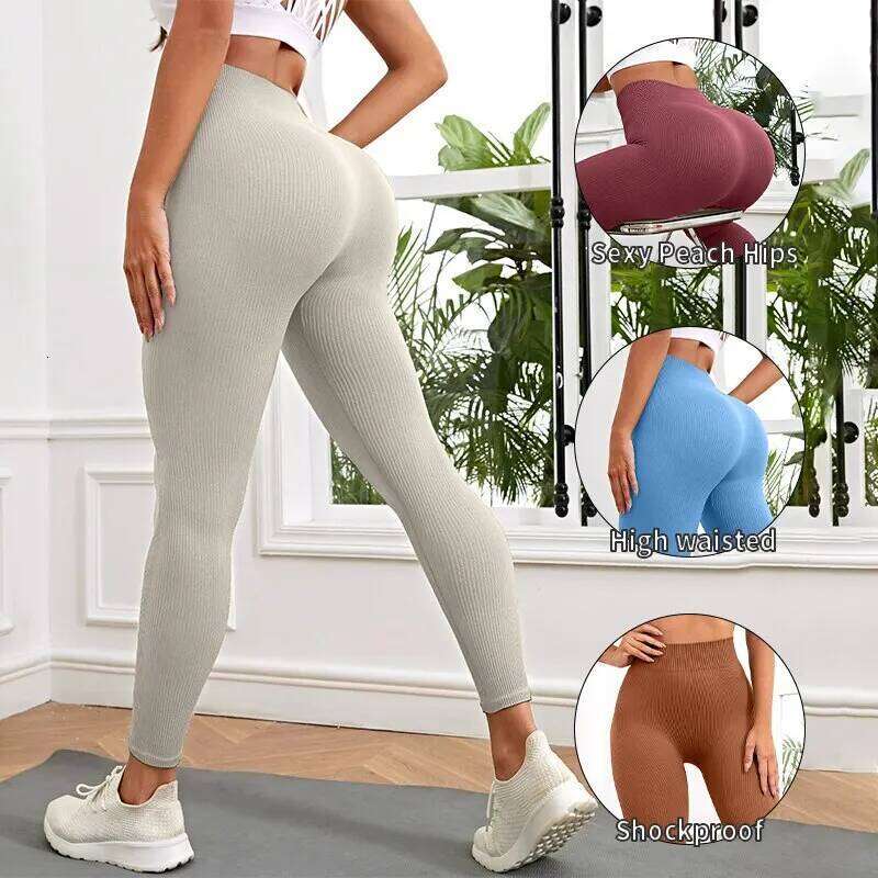 Yoga Pants High Waisted Sport Gym Fiess Leggings Women Seamless Female Legging Tummy Control Running Tights