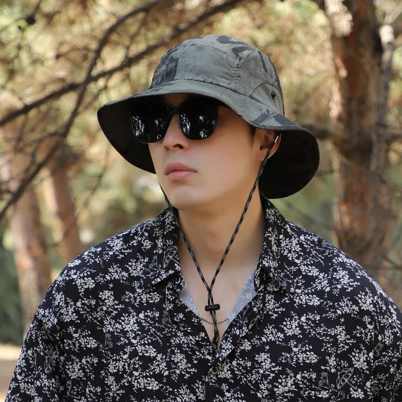 60-65cm XXL Head Hat Men Summer Outdoor Cap Jungle Fisherman Cap Lightweight Sunscreen Quick-Drying Sun Hats Big Caps M16 250724