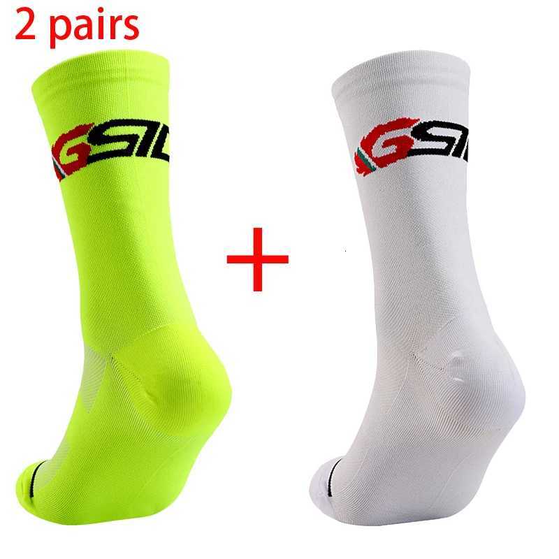 2 Pairs Bike Socks Men Nurse Compression Cycling For Women MTB Guard Socks Stockings Sport Grip Barre Socks Z250731