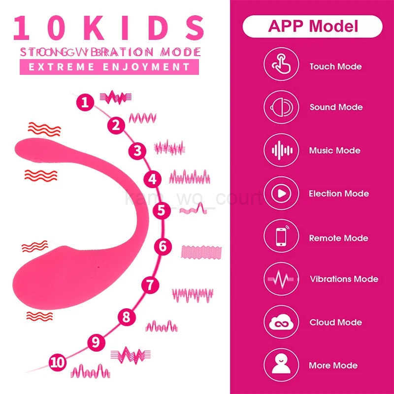 Wearable Dildo APP Vibrator for Women Remote Control Bluetooth Vibrator Sex Toy Smartphone Long Distance Remote Control 18 M250731