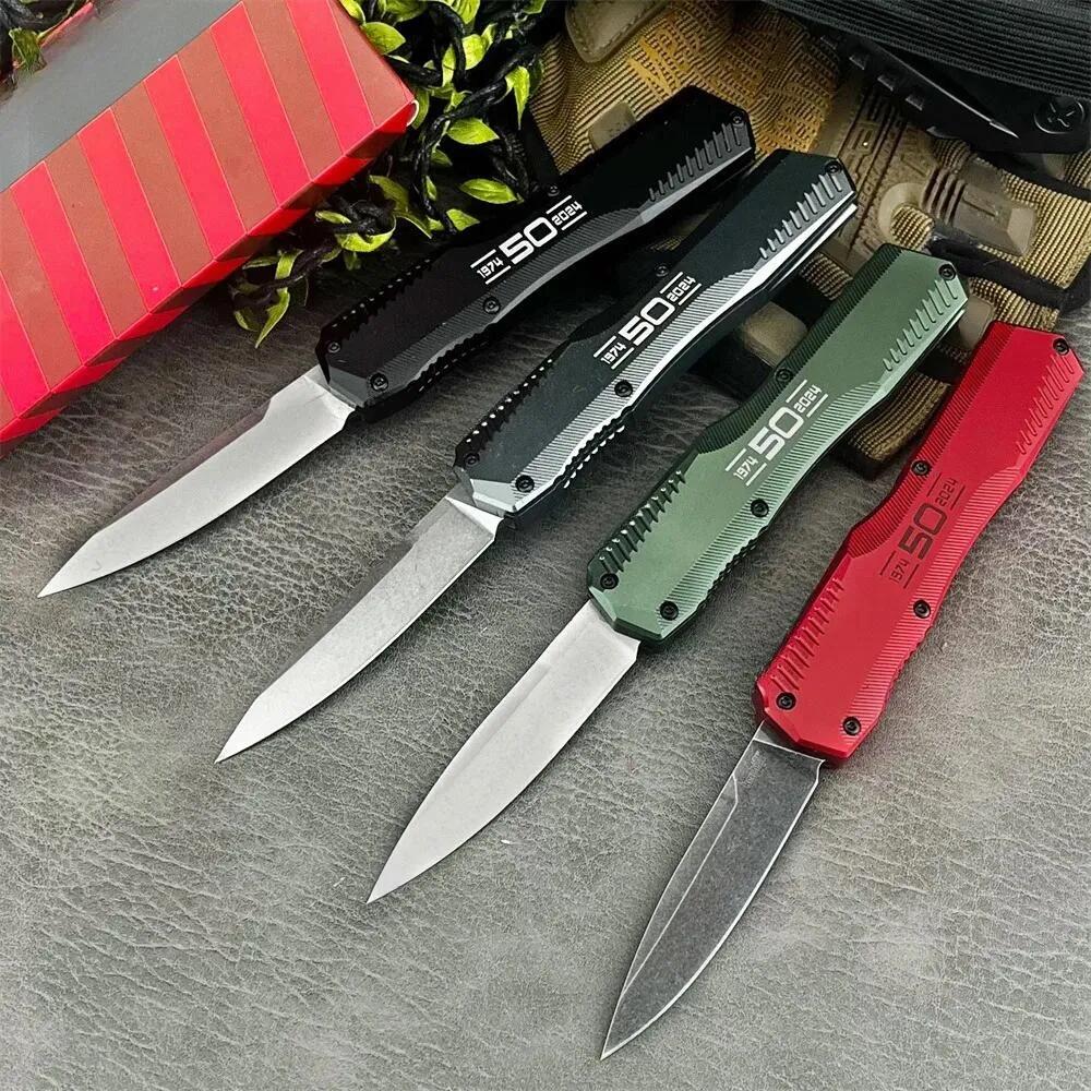 4Models 9000/9000BLK Folding Knife 3.3" 20CV Stonewashed Blade, Aluminum Handles