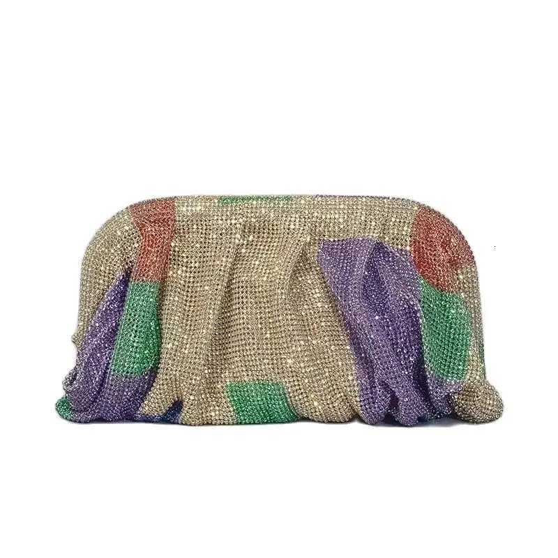 Wedding Party Clutch Purse Glitter Shiny Rhinestone Diamond Evening Bag Designer Womens Handbag Shoulder Crossbody Bag Y250730