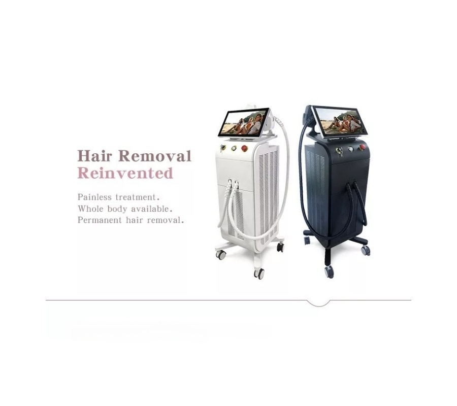 Diode Laser Beauty Machine For Clinic Use For Hair Reduction And Skin Rejuvenation With Ice Cooling For Sensitive and Suitable for all skin tones