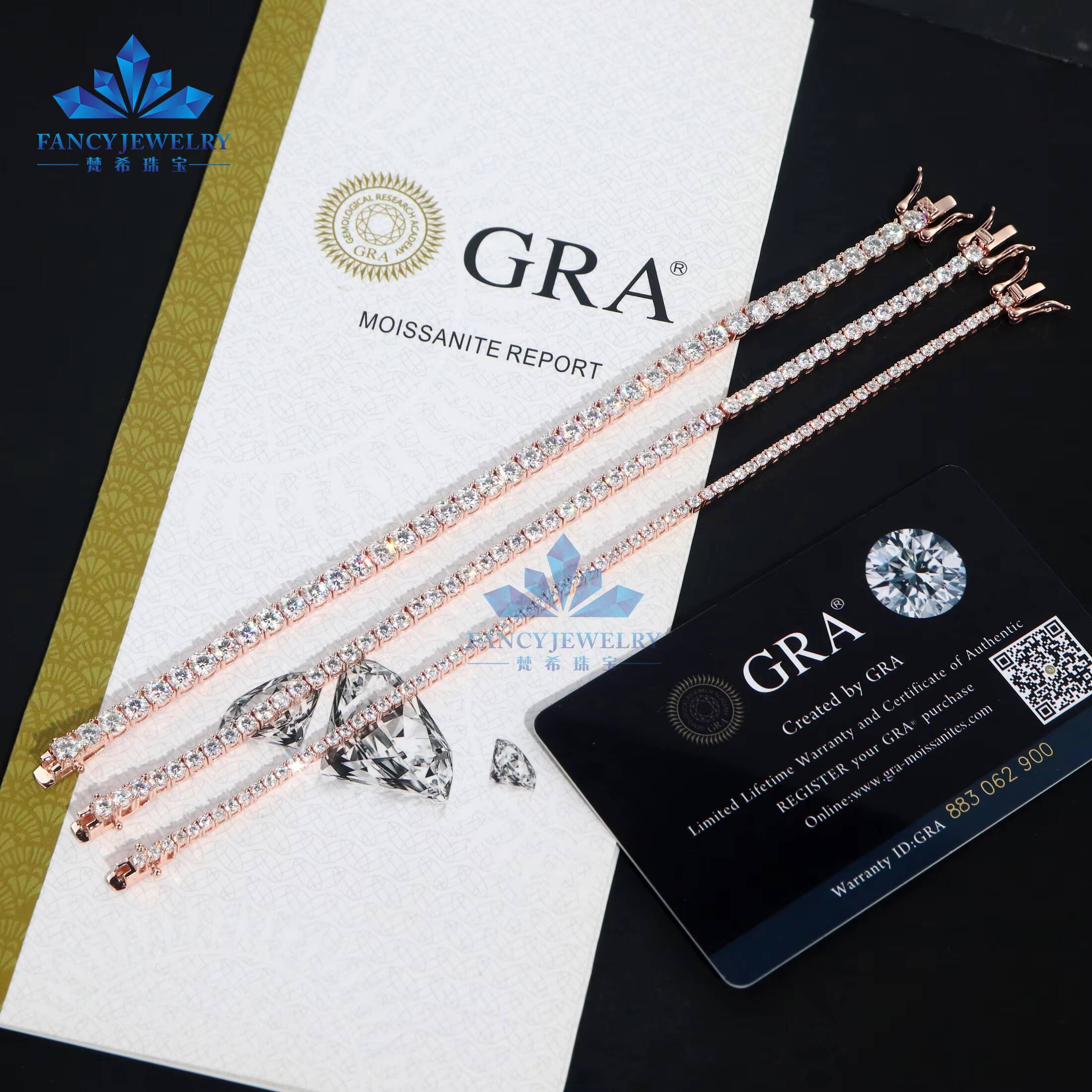 2025 Unisex Low Price 925 Sterling Silver Link Bracelets 2mm-6.5mm Gold Plated Moissanite Diamond Tennis Perfect Gift Party