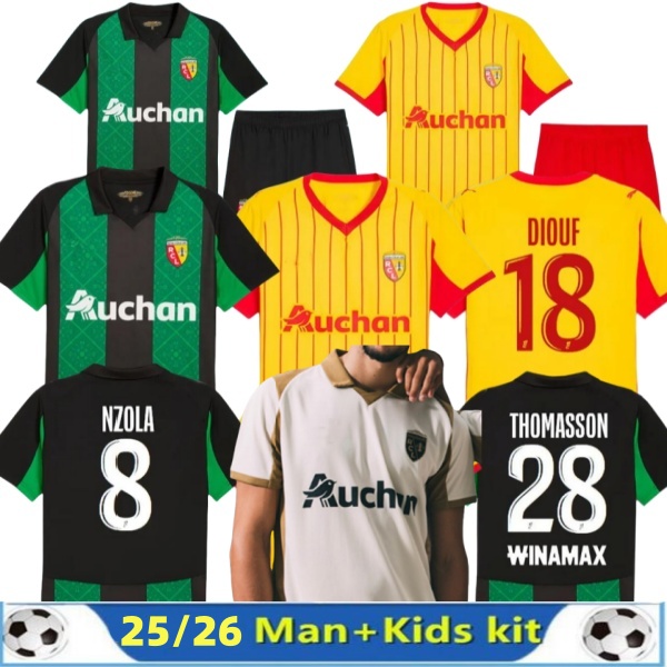 25/26 RC LENS Sainte Barbe soccer jerseys OPENDA BUKSA KAKUTA SOTOCA FOFANA DA COSTA maillot de foot MEDINA OREBA Gradit FRANKOWSKI 2025 2026 medina football Shirts
