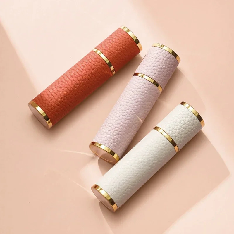 5ml-10ml PU Leather Bottom Filling Refillable Perfume Atomizer for Travel Spray Bottle Fine Mist Gift Fragrance Cosmetic 250726