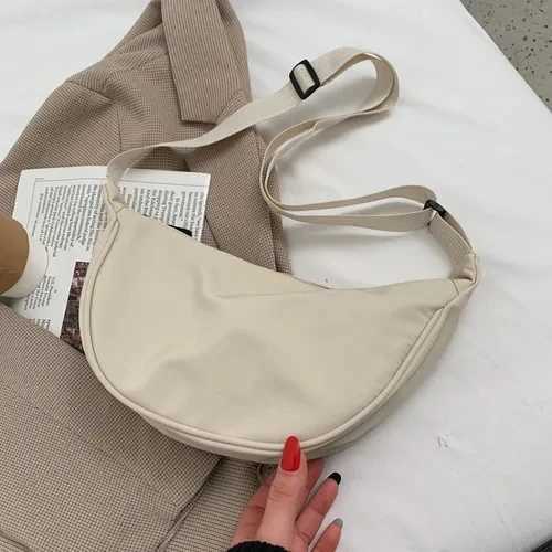 Upgraded Version Simple Design Womens Messenger Bag Nylon Hobos Small Shoulder Bags Vintage Female Purse Cloth Handbags Y250730