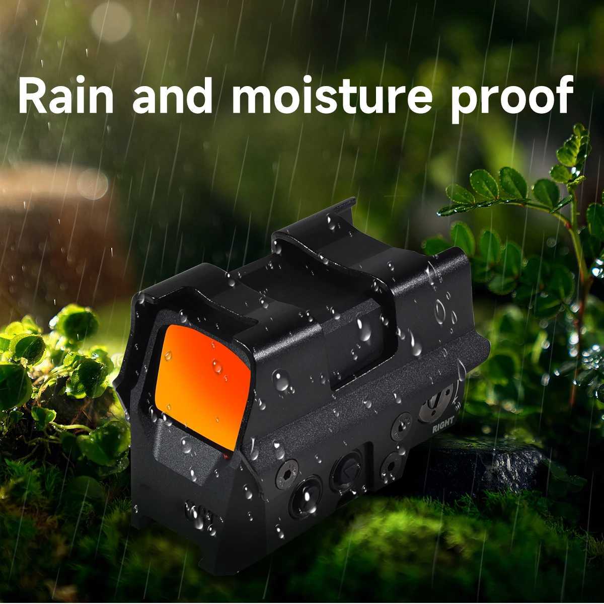 8T Red Dot Solar Powered Sight Reflex Reticle RED Dot Closed Viewfinder Tactical Optic Compact Rifle Scopes Fits 20mm Rail R250730