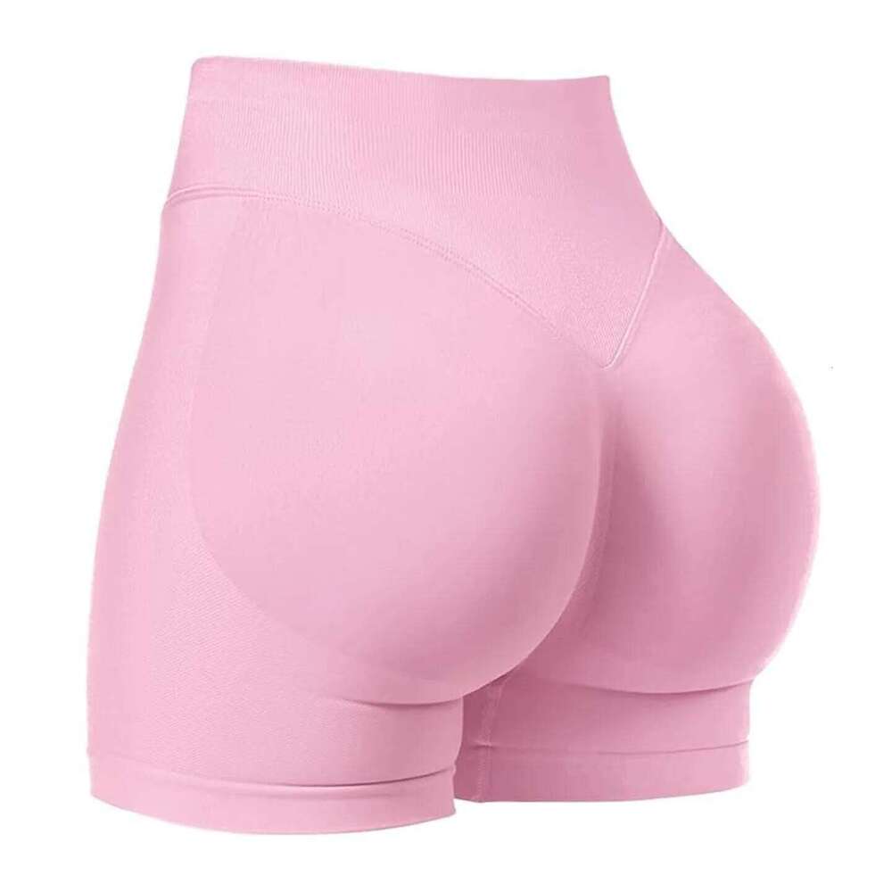 CZGUKE4.5''Shorts Seamless Low Ribbed Waistband Gym Scrunch Bum Yoga Booty High Stretch Running Bike Shorts