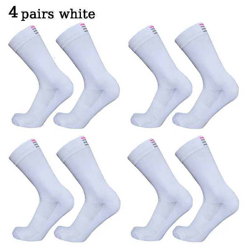 4 pairs 2-color RA men women mid-length cycling socks suitable for racing sports cycling highways bicycles Z250731