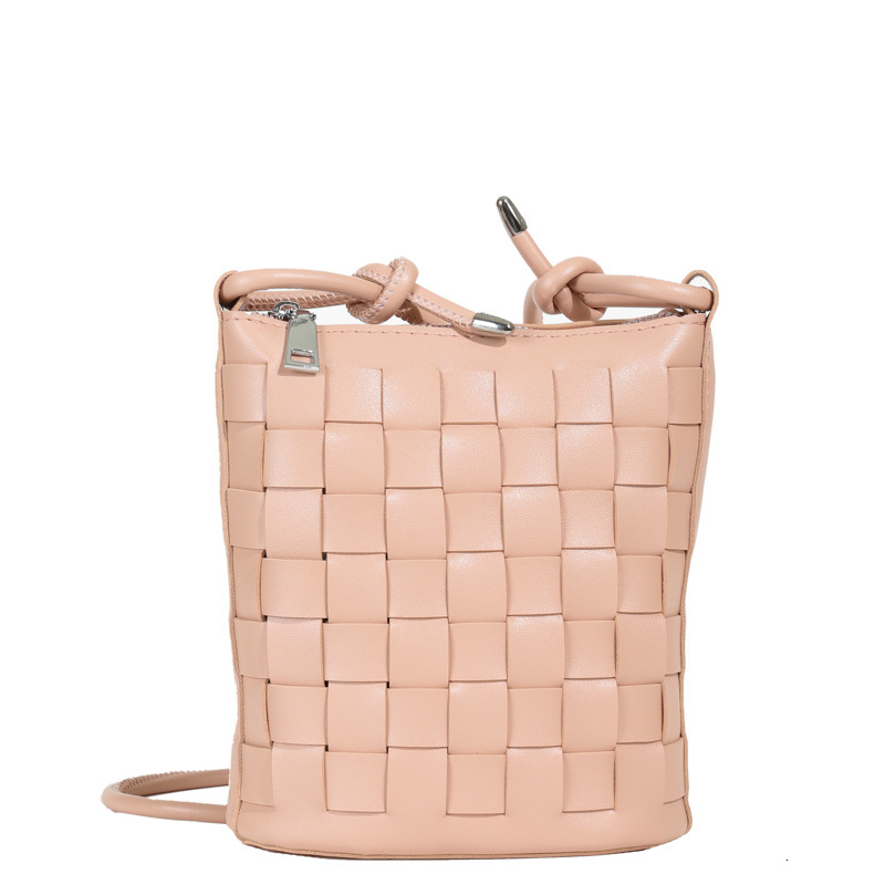 Hand-woven for Women 2024 New Trendy Single Shoulder Korean Fashion Solid Color Simple Crossbody Phone Bag ddmymoon