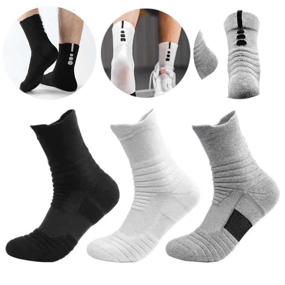 6/3/1 Pairs Mens Compression Socks Breathable Basketball Sports Cycling Socks Moisture Wicking High Elastic Tube Socks Z250731