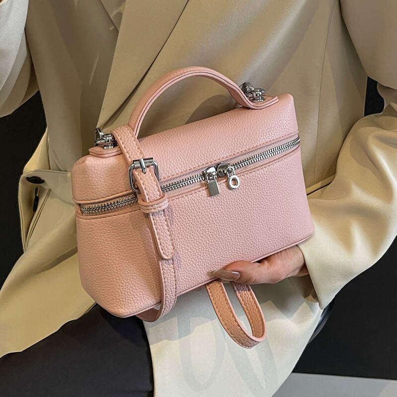 Designer Bag Luxury Bag Korean Fashion Handbag New Simple Candy Color Stylish Small Shoulder Bag Square Textured Casual Crossbody Trendy