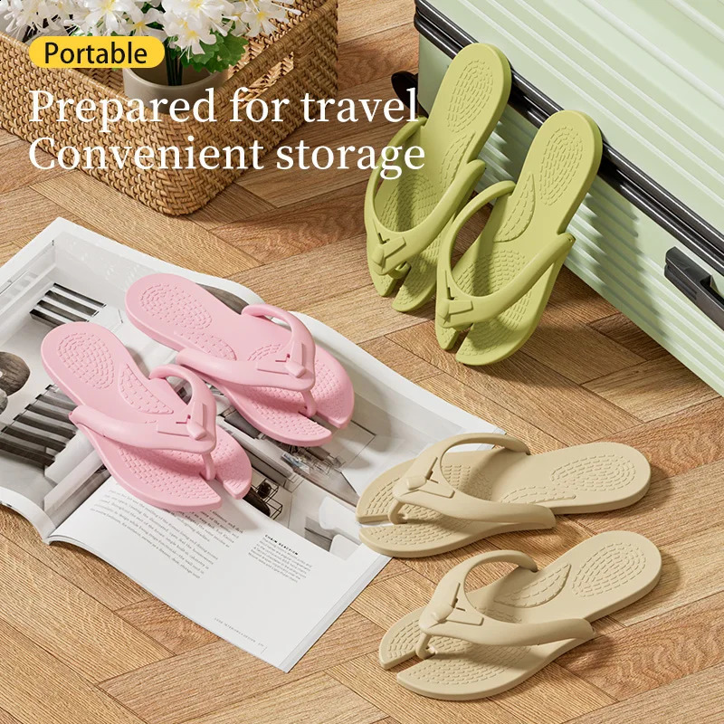 Travel lightweight foldable slippers for women disposable for showering portable slippers for men on business trips 250725