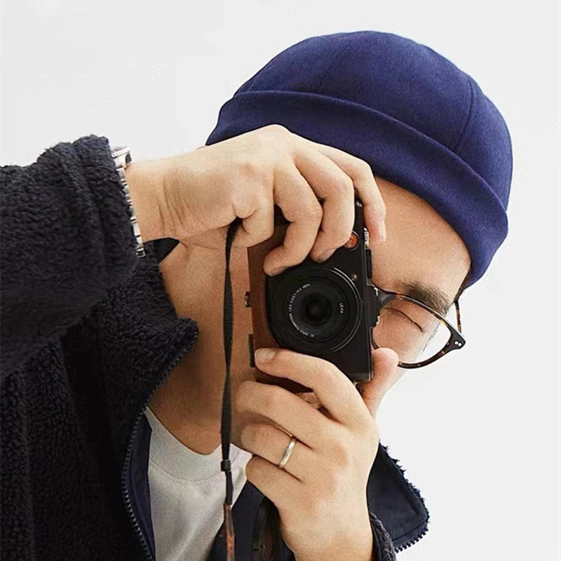 Vintage Dome Hat Melon Unisex Brimless Beanie Cap Solid Color Trend Yuppies Docker Hat Adjustable Winter Hat Bonnet Beanies 250730