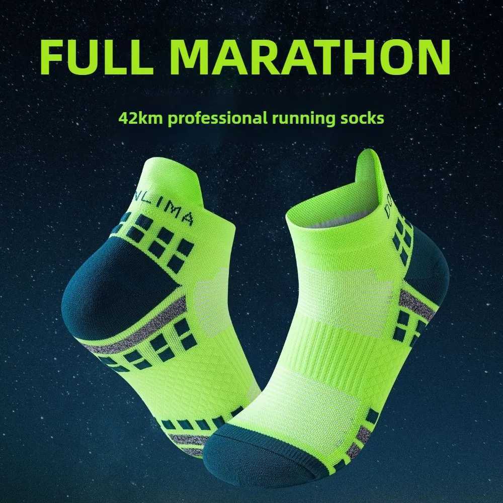 Professional Fitness Sports Socks Cushioned Non-Slip Running Socks Men Women Short Chuiding Basketball Marathon Training Socks Z250731