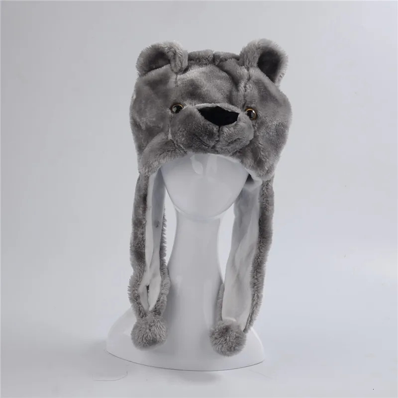 Bear Pig Cattle Sheep Dog Plush Hat Cartoon Animal Caps 250724