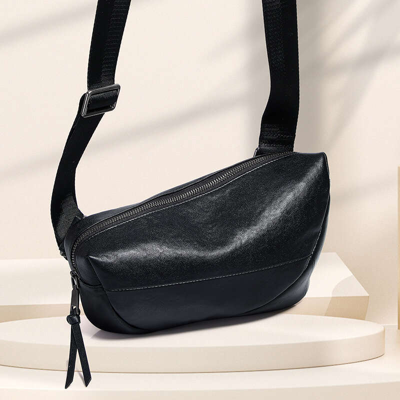 Leather Bag Men Bag Crossbody Bag Spring Top Layer Cowhide Single Shoulder Crossbody Men S High End Portable Chest Bag For Men