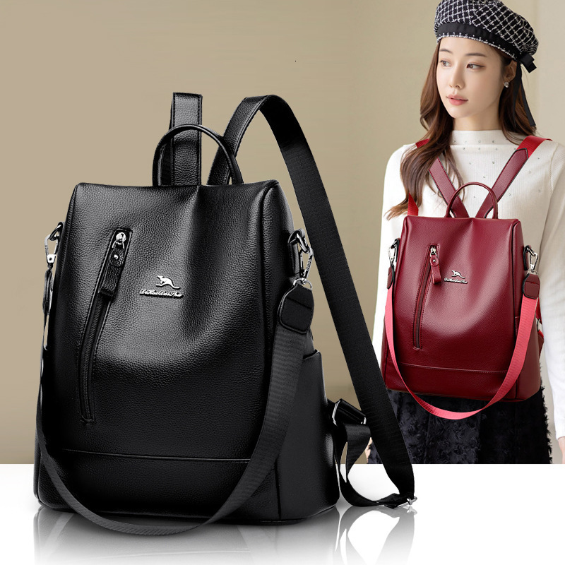 2025 Summer New Women's Shoulder Bag Korean Style Fashion Large Capacity Women's Backpack Single Shoulder Soft Leather Women's Shoulder