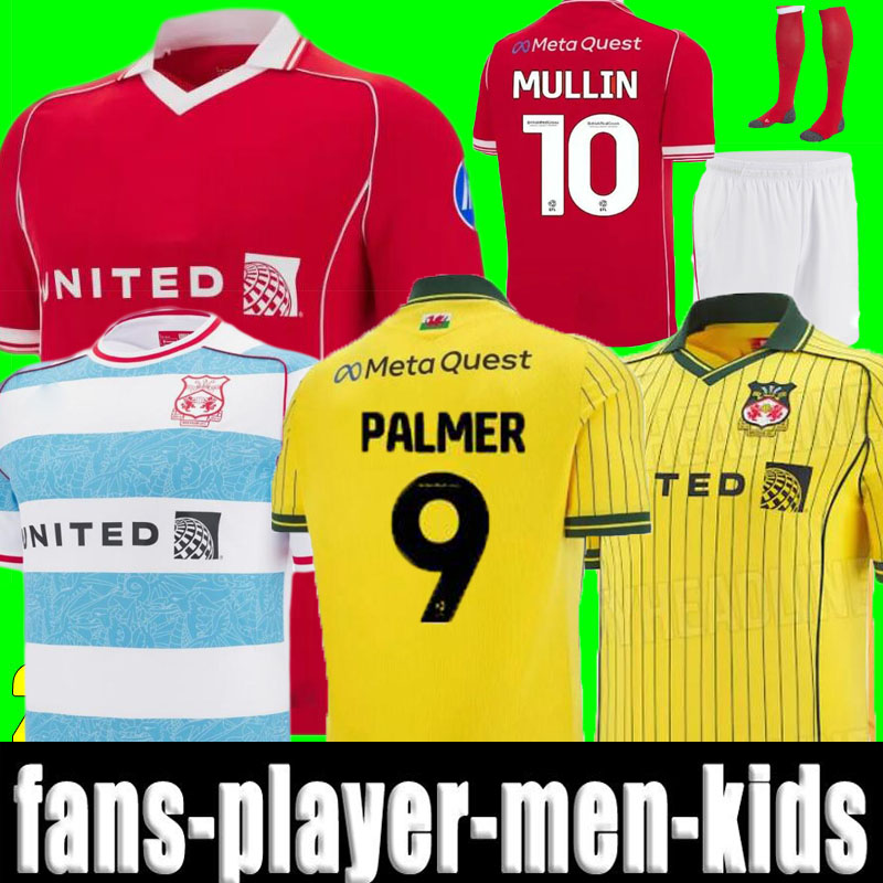2025 Wrexham soccer jerseys 25 26 Mullin Jay Rodriguez Palmer Jack Marriott Sam Smith Steven Fletcher Ryan Longman Ollie Rathbone football shirt MEN