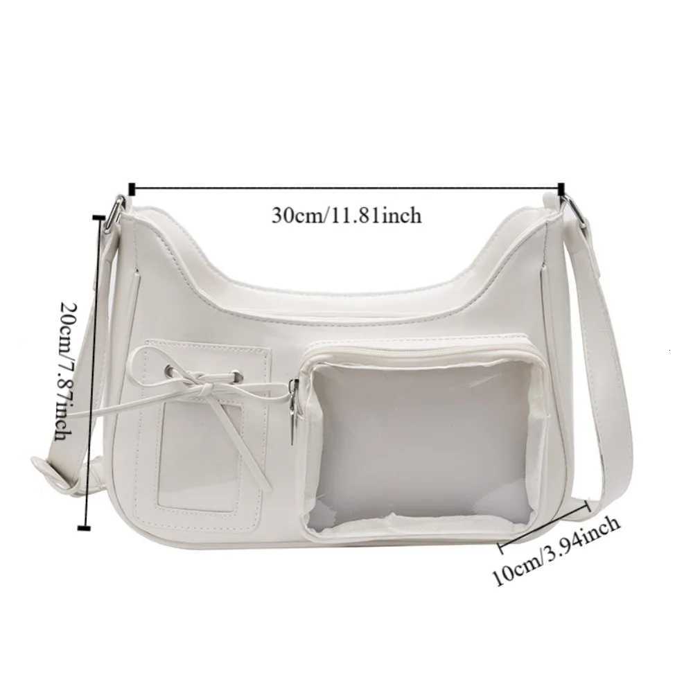 Portable Japanese Style Transparent Itabag Harajuku Pvc JK Shoulder Bag Casual Y2k Lolita Handbag Student Y250730