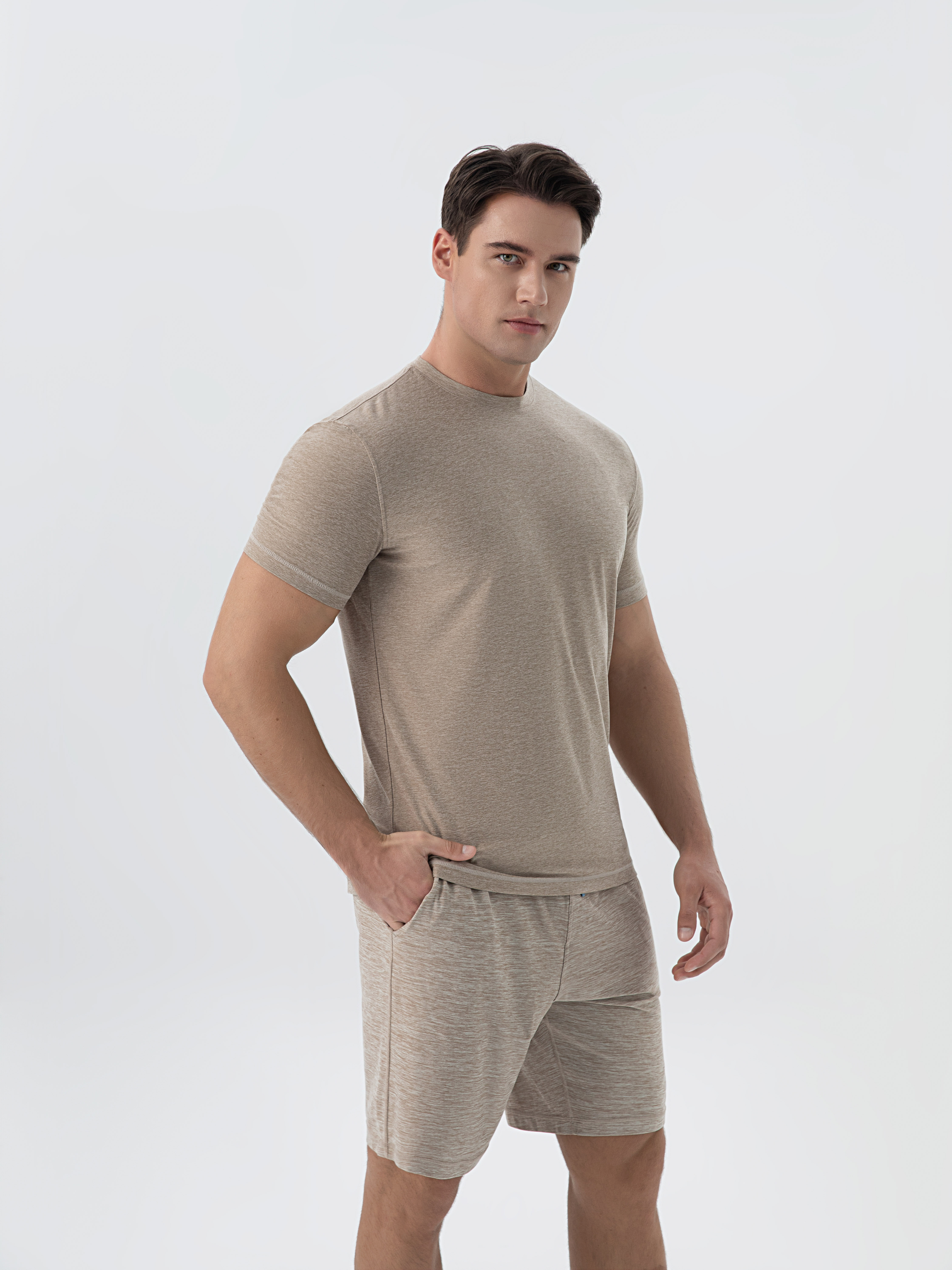 Breathable Men's Cotton Tee with Athletic Cut for Comfort