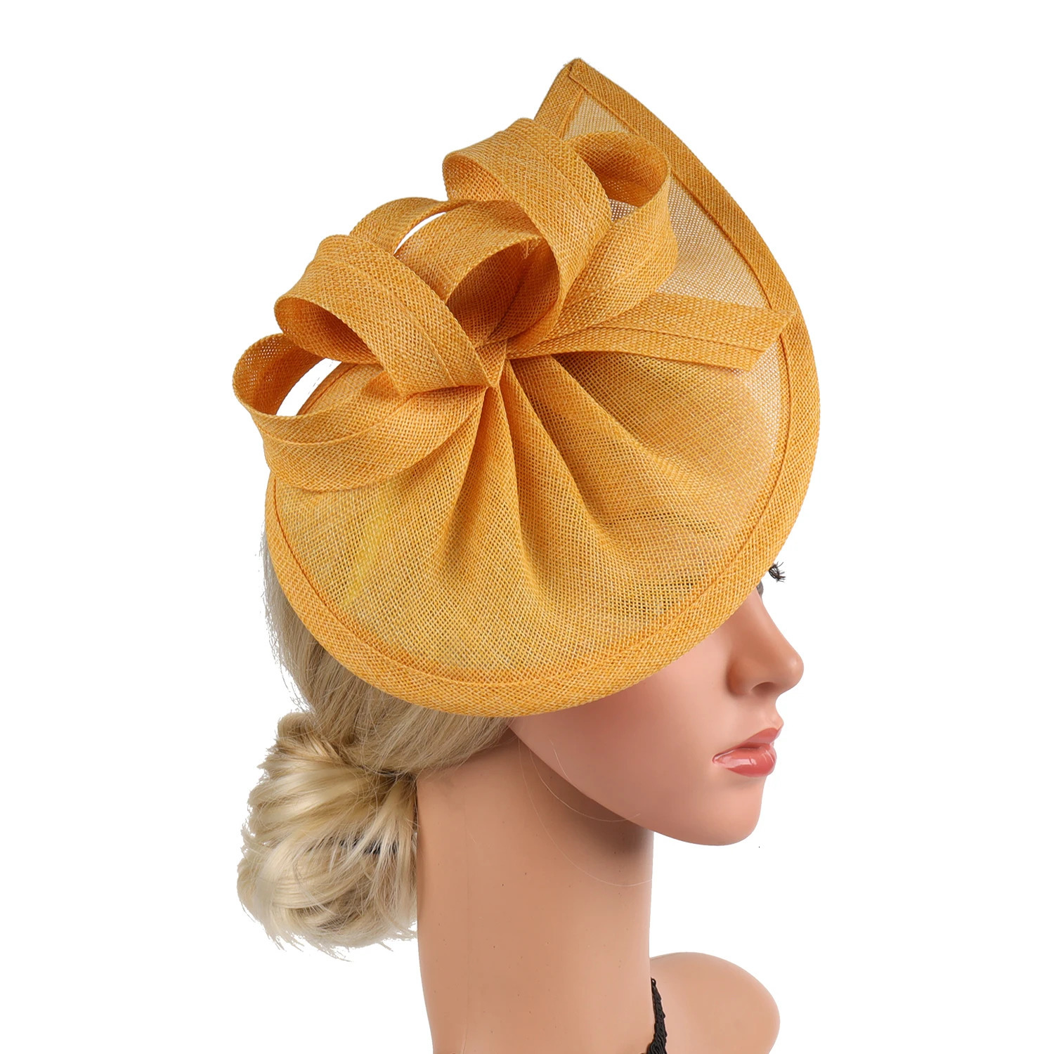 Cocktail Tea Party Fascinator Headband Vintage bowknot Fascinators for Wedding Women 250729