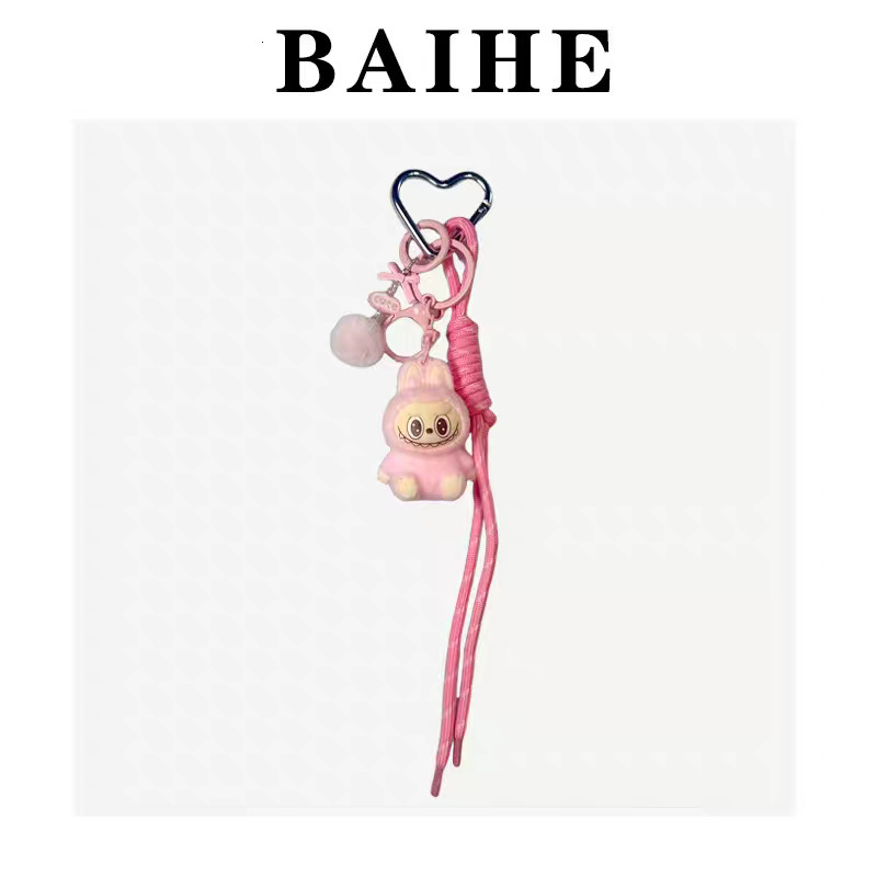 Cartoon Cute Labubu Pendant Keychain High-Value Girl Bag Pendant Keychain Gift