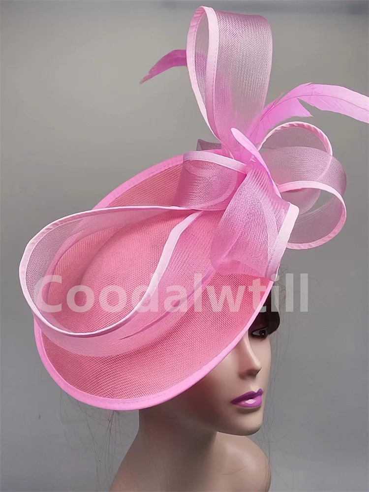 Wedding Church Derby Fascinator Hat Wedding Fashion Headpiece Ladies Royal Ascot Chapeau Cap Wedding Pillbox Fascinators 250729
