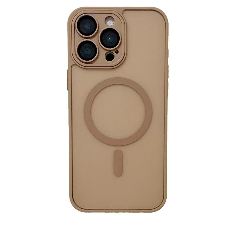 Strong Magnetic Transparent Acrylic Hard Phone Case Camera Protector Metal Keys Slim Shield for iPhone 16 15 14 13 12 11 Pro Max