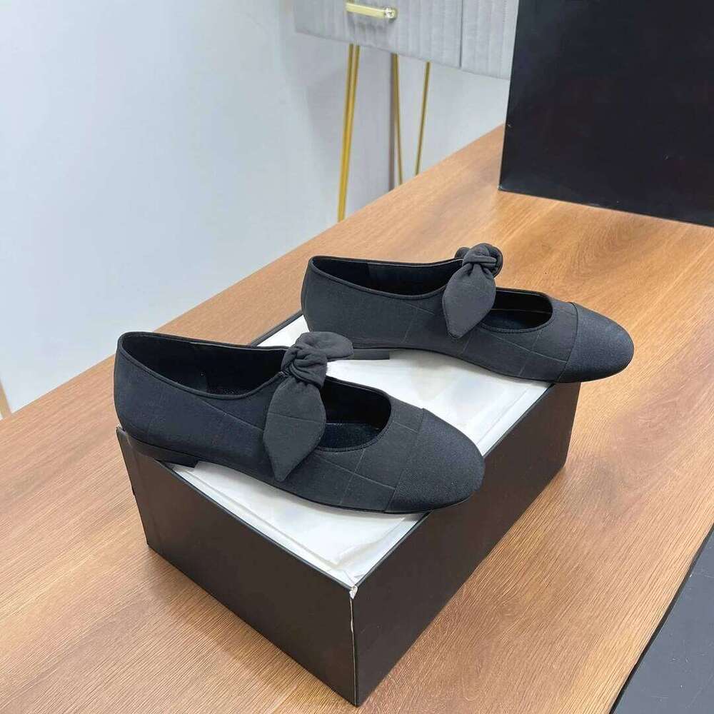 New Women Size35-41 Genuine Leather Ballet Flats Butterfly Knot Round Toes Mixed Colors Designer Shoes Zapatillas De Mujer b73