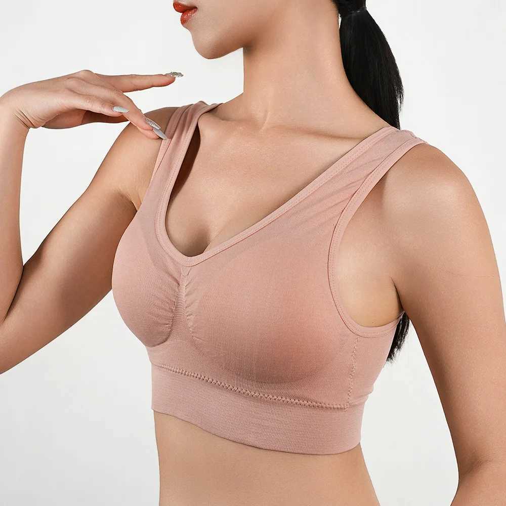 1Pcs Womens Sports Bra Removable Padded Fitness Gym Tops Womens ShoCKproof Running VEST Underwear for Women Bras S-5XL Z250730