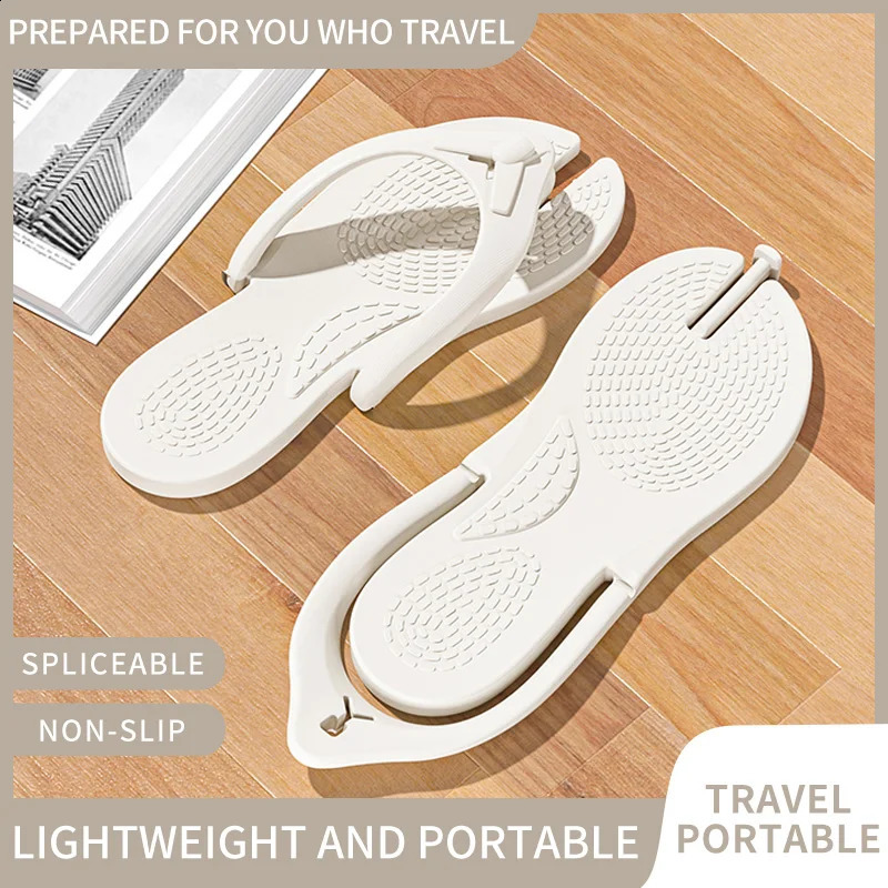 Travel lightweight foldable slippers for women disposable for showering portable slippers for men on business trips 250725