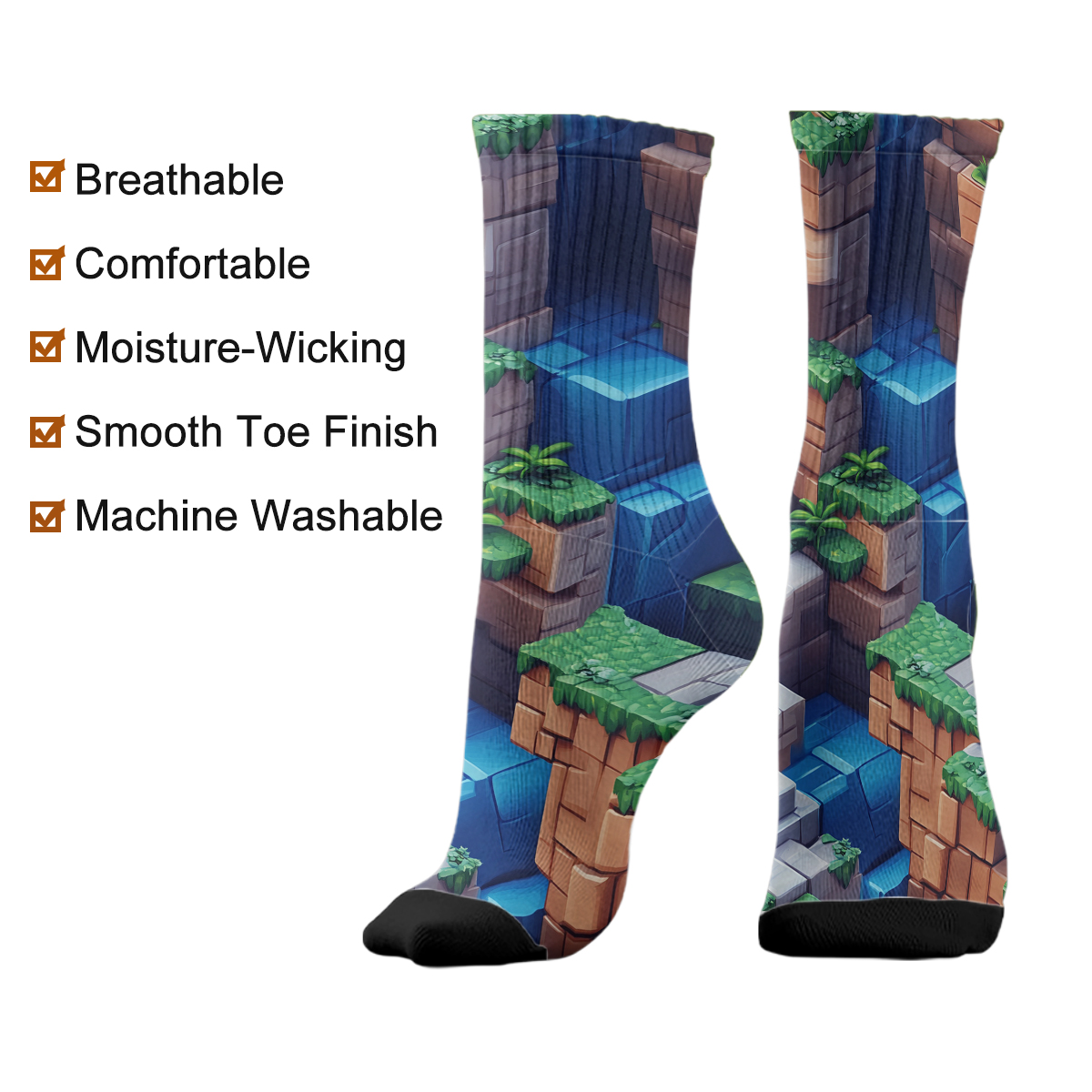 Block - World Adventure Unisex Tube Sock C113