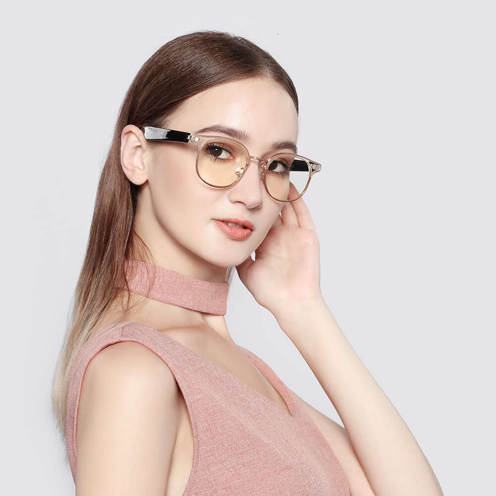 DHcollections Smart Bluetooth Glasses - Fast Charge, Open-Ear Audio, Blue Light Blocking, Prescription Compatible (Square Frame)