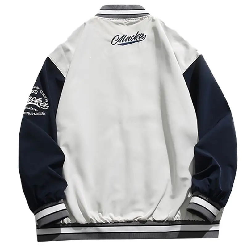 y Bomber Jacket Men Spring Loose Windbreaker Coats Clothing American Patchwork Womens HipHop Streetwear 250730