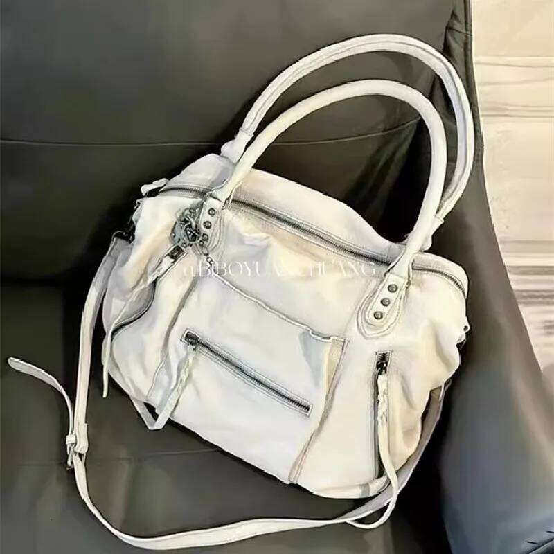 Vintage Design PU Leather Boston Handbag For Women Casual Large Capacity Shoulder Crossbody Bags Fashion Shopper Totes